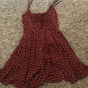 Burgundy dress